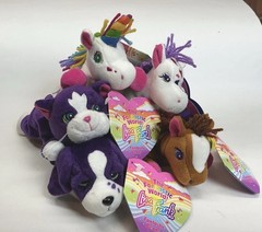 Lot Of 5 * 1998 Lisa Frank Fantastic Beans 8″ Beanie Plush NWT Markie Unicorn +