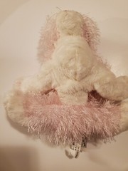 Ganz Webkinz Pink White Cat Plush Stuffed Animal No Code HM189 Fuzzy 8 Inch