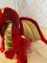 2022 Douglas Dragon: Eugene #731, Red Plush Dragon, 11-inches Tall