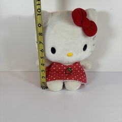 Sanrio Hello Kitty White And Red Strawberry Poka Dot Dress