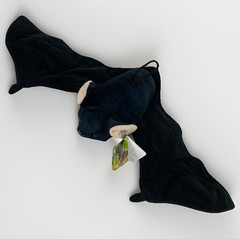 Bat Plush Toy Fiesta 23.5” Wingspan Wings Vernon Black Hanging Loop New w/ Tags