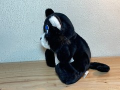 Vintage Amazing Wild Cat Meowing Cat Shakes Plush Kitten Stuffed Animal 8″ Works