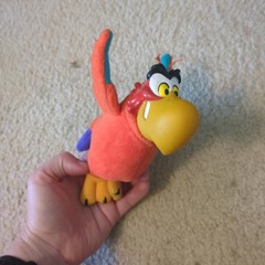 Vintage 1993 Disney Aladdin IAGO 6” Plush Parrot w Vinyl Head! Applause RARE