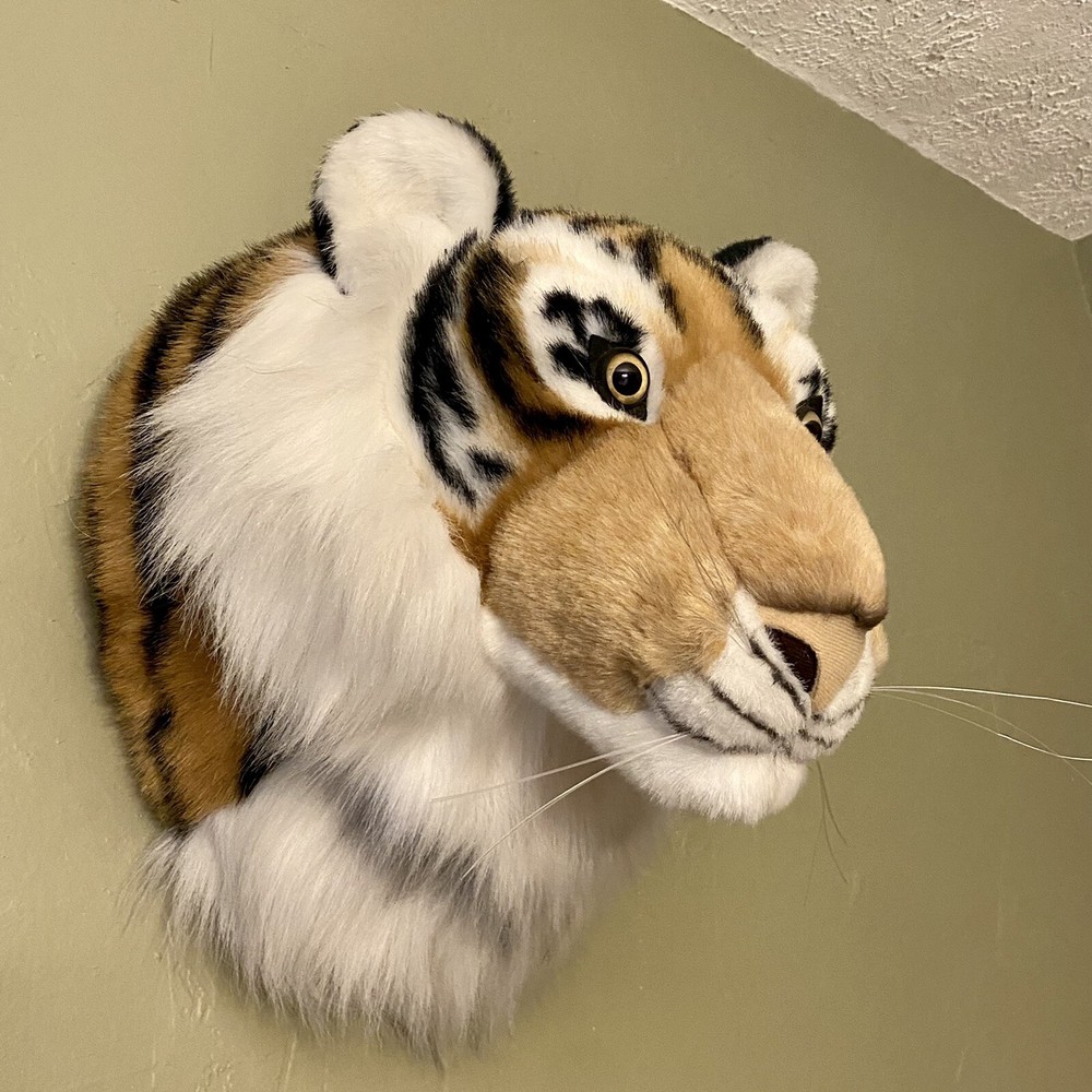 GUND Wild & Wooly Tiger Wall Hanging Trophy Mount stuffed￼ Head Plush 13.5”
