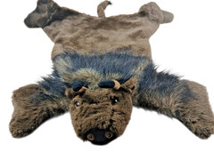 Carstens Home Buffalo Animal Fur Rug Brown Western Cabin Childrens Room Decor