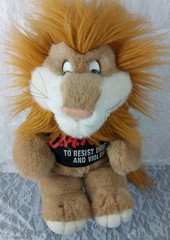 Commonwealth Lion Plush D.A.R.E. Daren 18″ Stuffed Mascot Toy 1994 90s VTG