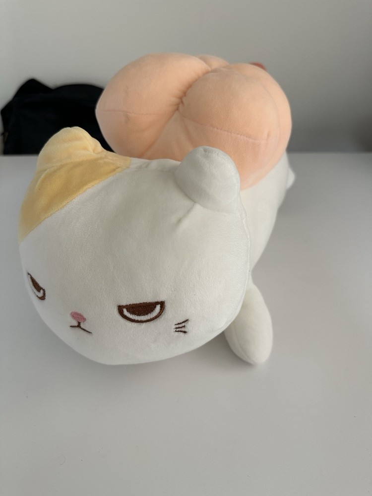 Miniso Shrimp Sushi Cat Stuffed Animal Plush Toy 13.8”