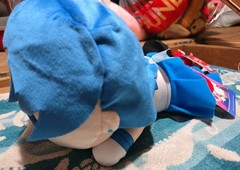Sailor Moon Lay Down Sailor Mercury 12 inch Plush Round1 Exclusive NWT