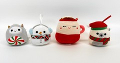 Squishmallows Marshina Brooke Manny Nissa Plush Toy Christmas Winter Set of 4