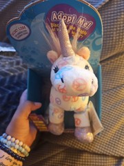 WEBKINZ PEACE UNICORN.COMES WITH SEALED/UNUSED CODE/TAG-NICE GIFT