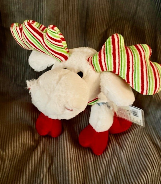 Ganz Webkinz Holiday Christmas “Minty Moose” Rare Stuffed Plush NO CODE