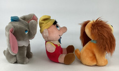 Disney Film Classics Dumbo Lady Pinocchio Vintage 7″ Plush Stuffed Bundle w TAGS