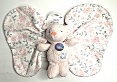 Kids Preferred Snug Hugs Bunny Blanky Plush Lovey Big Floral Floppy Ears Pink