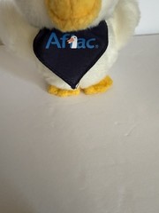 Aflac Duck Talking Plush Toy White Mascot Bandana Promotional 6 Inch