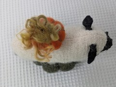 The Sheep Jumped Over The Pumpkin Plush Decor Soft Body Hard Plastic Nose & Feet