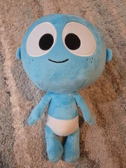 BabyFirst TV Blue GooGoo Giggle Plush Stuffed Toy Boy Doll with Sound WORKING