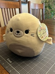 Squishmallows Lucille The White Seal 12” Plush Toy Rare And HTF Kellytoy W/ TAGS