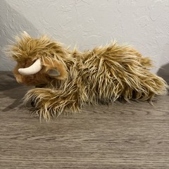 Douglas Cuddle Toy DLUX Wallace Scottish Highland Cow Bull Plush Stuffed 16″