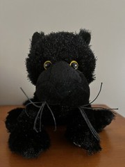 Webkinz BLACK PANTHER Retired Plush No code Ganz HM216 Adorable Stuffed Animal