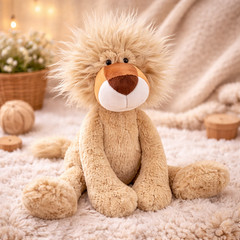 45cm Plush Lion Soft Stuffed Animal Toy Cute Cuddly Doll Gift for Kids