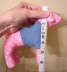 NEW Victoria Secret VS PINK Plush Puppy Dog Polka Dot Blue Shirt Peace Sign