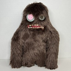 Rare Retired Fuggler Sasquoosh Brown Furry Plush Spin Master Funny Ugly Monster