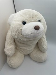RARE Gund SNUFFLES 16″ 15″ White Teddy Polar Bear Tush Tags Cut Off