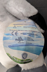 Plush Toy Factory WB Happy Feet Two Mumble the Penguin Gray, Black & White 2012