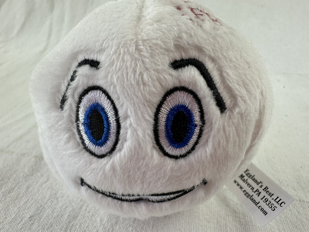 Promotional Eggland’s Best Egg Plush Doll Toy 3″ baseball egg