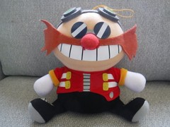 Sonic Hedgehog SD ROBOTNIK Sitting PLUSH Hang Loop Goggles Dr. Eggman 2022 Sega