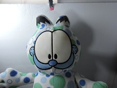 Garfield blue green and white bubble pattern toy factory