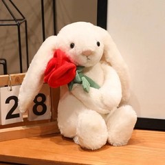 Cream Bunny With Rose Valentines collection 2026 Authentic with bag