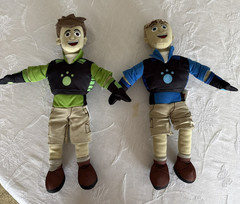 Wild Kratts Chris & Martin Plush Toy Dolls Set Power Suits TV Character 15”