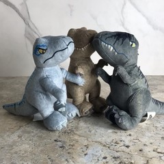 JURASSIC WORLD DOMINION T-REX DINOSAURS PLUSH ANIMAL LOT OF 3