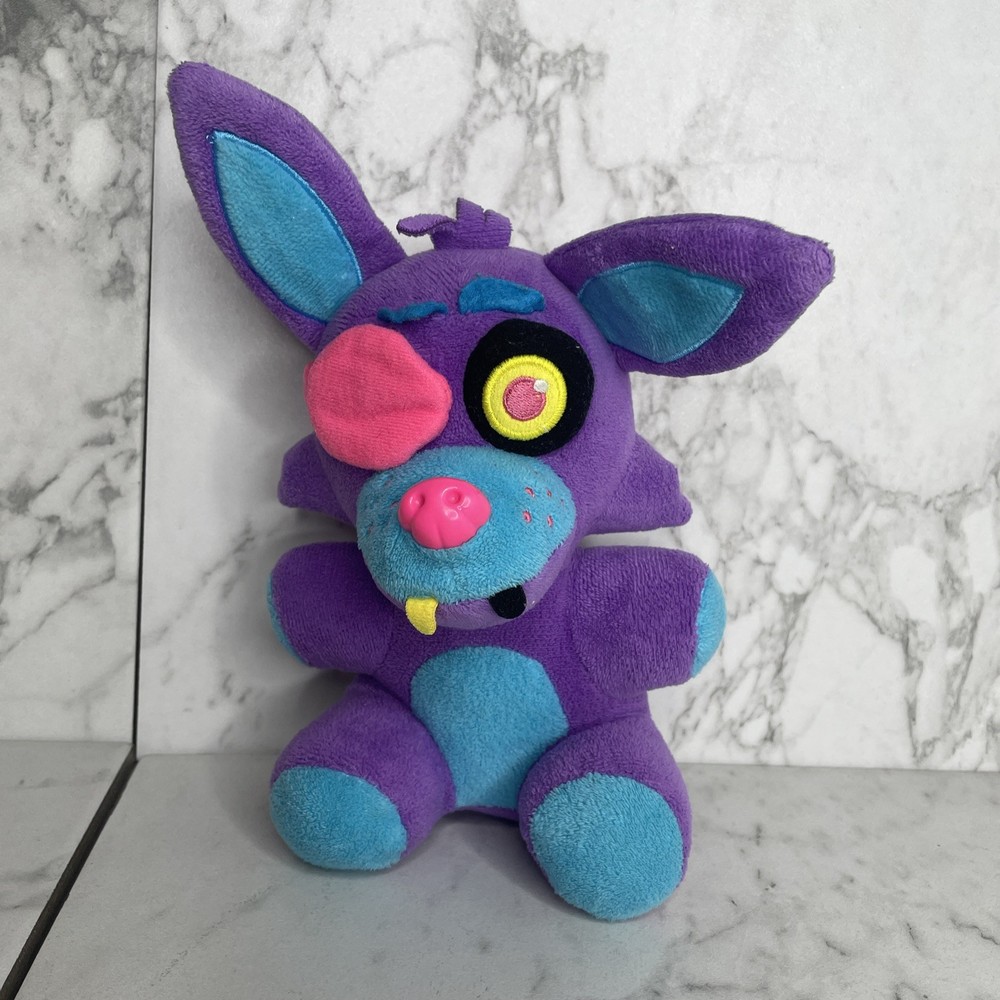 FNAF Blacklight Foxy Plush 8″ Five Nights At Freddy’s Neon Purple Variant C8