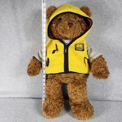 Gund Wish Bear 2000 2001 Limited Edition Yellow Vest Plush Toy Doll