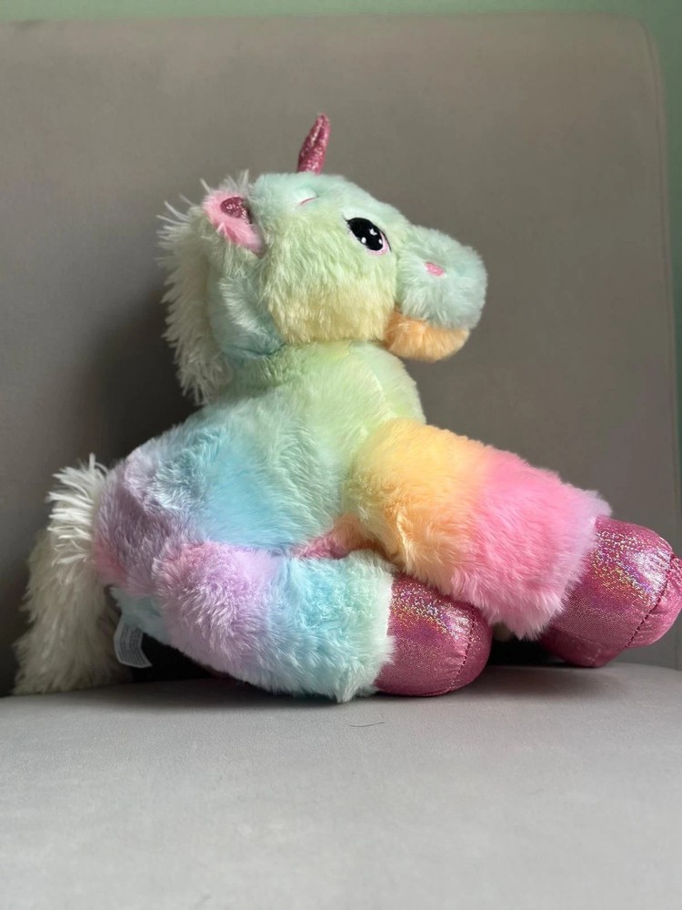 Plush n Rush Rainbow Unicorn Plush Toy Soft Stuffed Animal Cute Kids Gift
