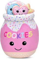 iscream 4411 Play with Your Food! Cookie Jar Set Plush 10″