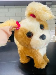 FurReal Friends Bouncy My Happy To See Me Pup Interactive Dog 12″ plush pet