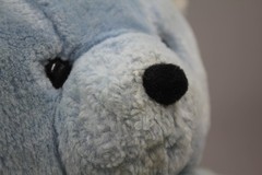 DAKIN? Cuddles Teddy Bear Blue w/White Feet Stuffed Animal 14″ Vintage Plush