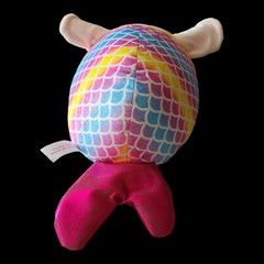 Hug Fun Plush Mermaid Cat Squish Plush 14″ Yellow Pink Blue Scales Dark Pk Tail