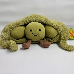 Jellycat Amuseable Peas In A Pod Retired 100% Authentic New With Tags Green NWT