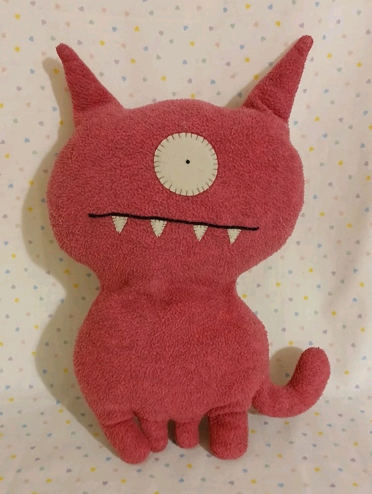 Uglydoll Uglydog Fuchsia Pink Red Puppy Dog Stuffed Animal Plush Toy 10″