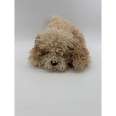 FAO Schwarz Plush Dog Kids One Size Tan Curly Faux Fur Stuffed Animal