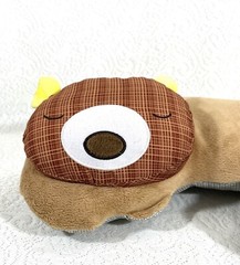 Skip & Hop 2016 Cat Stuffed Plush Animal 13” X 9” Neck Pillow Kids Toys Brown