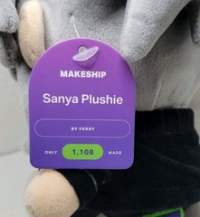 Makeship Sanya Plushie By Ferry Youtube Music Artist Plush – NEW!