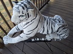 Melissa & Doug Giant Siberian White Tiger Lifelike Stuffed Animal