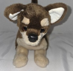 Douglas Cuddle Toy Paco Brown Chihuahua Plush #1957 Stuffed Rare Dog Used Damage