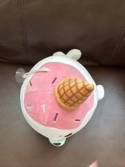 Kawaii Vanilla-Berry Nomwhal Plush 8” Adorable Seal Ice Cream NWOT