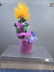 Vintage Bartok The Magnificent Piloff Pink Snake Plush Spring Coil 1999 Playwork